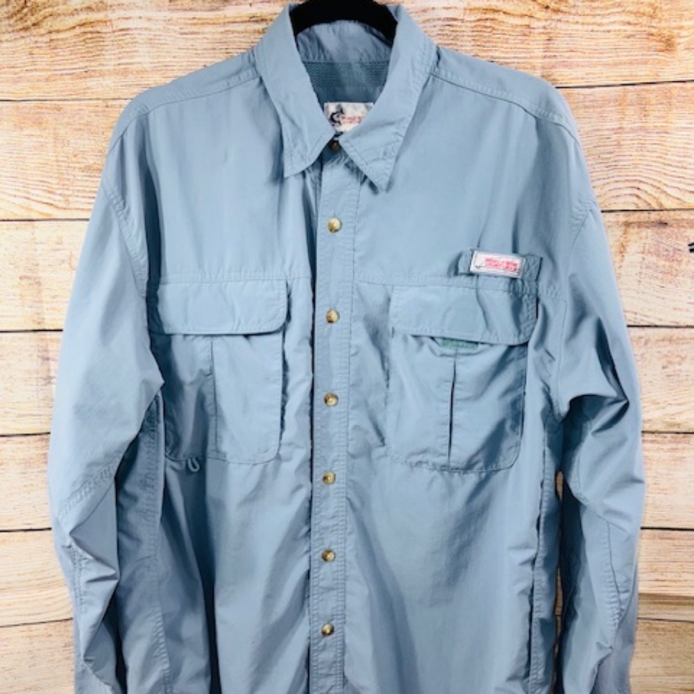 World wide sportsman mens Button Down Long Sleeve Shirt size XL